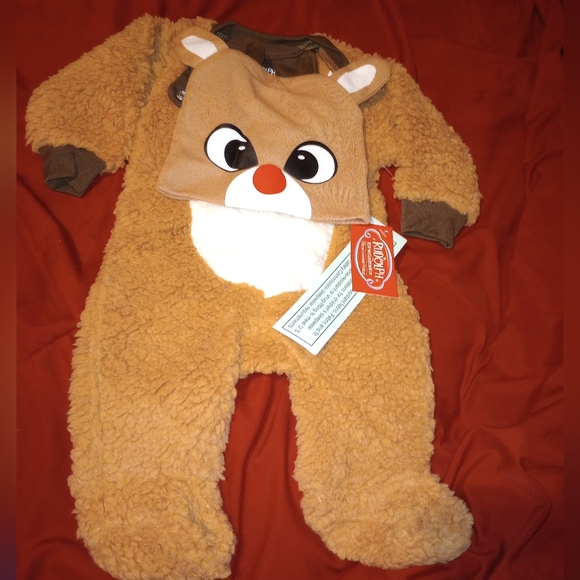 INFANT REINDEER OUTFIT - Picture 1 of 10